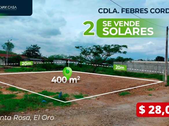 VENDO SOLAR DOBLE