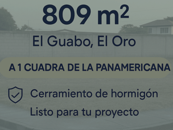 Terreno Urbano con alta Plusvalía de 809m², una cuadra de la Panamericana