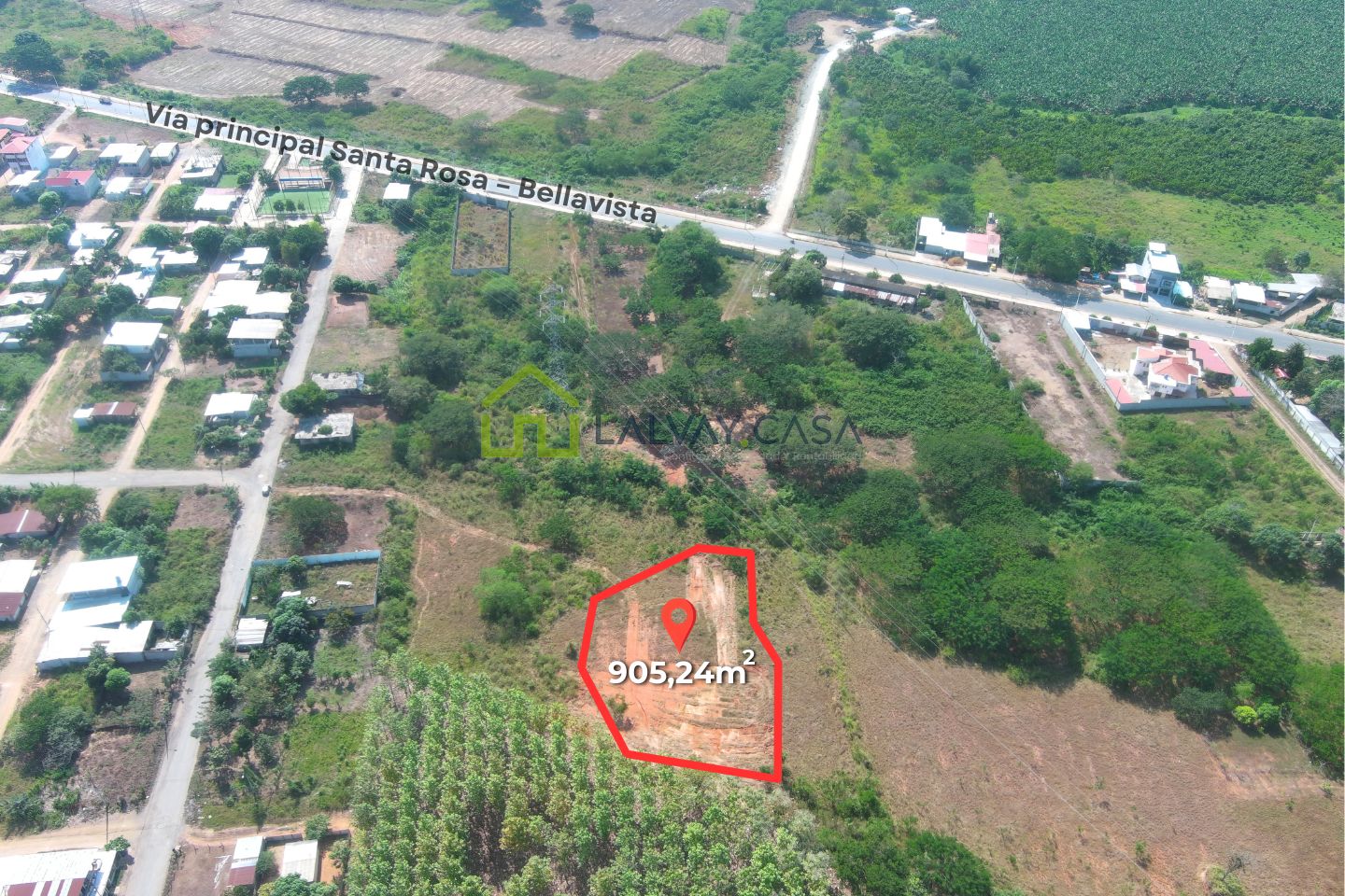 0016-2 MACROLOTE EN SANTA ROSA 905,24m² + SERVICIOS BÁSICOS + EXCELENTE UBICACIÓN