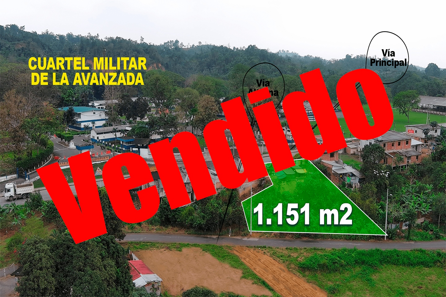 0019.VENDIDO INVIERTE EN LA AVANZADA – SANTA ROSA, 1.150m² EN UBICACIÓN ESTRATÉGICA – FRENTE A LA VÍA PRINCIPAL