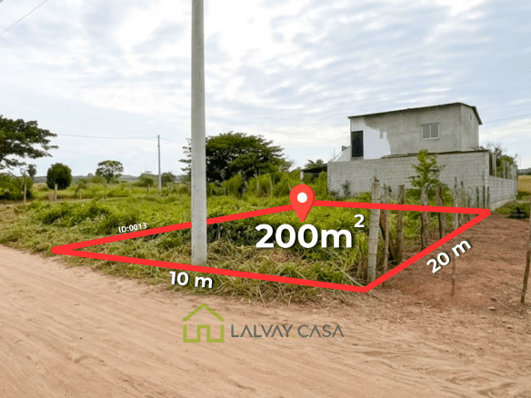 El terreno donde hoy comienza el sueño de tu familia y mañana crece tu patrimonio. Descubre este solar de 200m² listo para construir en Bellavista – Santa Rosa.